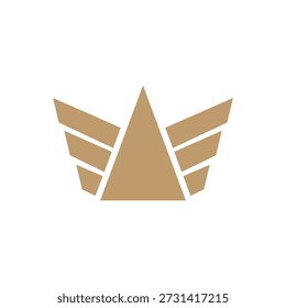 Ilustración vectorial de icono de ala de gloria sobre fondo blanco