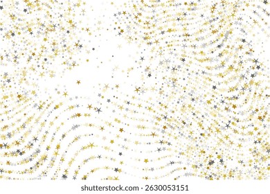 Glänzende Sterne auf weißer Vektorgrafik. Sternenfunkeln streuen auf weißem Hintergrund. 