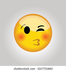 Gloss Kissing emoticon.