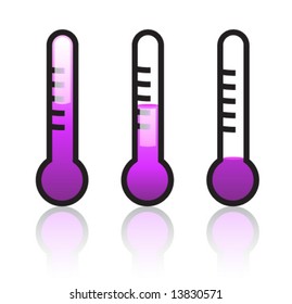 Gloss Thermometer Icons