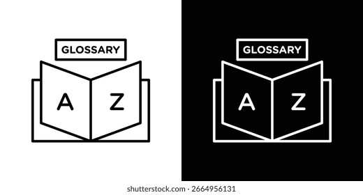 Glossary icon vector illustration - high quality black style vector icons
