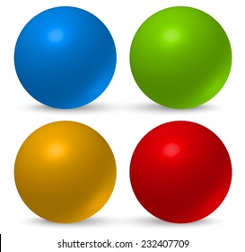 Glossy, 3d balls