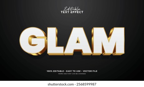 Glossy 3d editable text effect