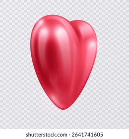 Glossy 3D Heart for Valentine's Day