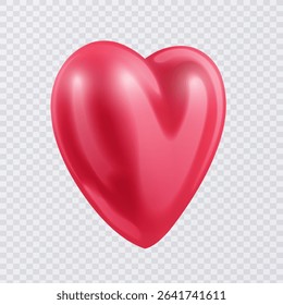 Glossy 3D Heart for Valentine's Day