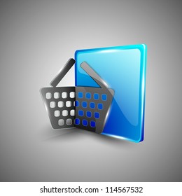Glossy 3D web 2.0 clapper board symbol icon set. EPS 10.