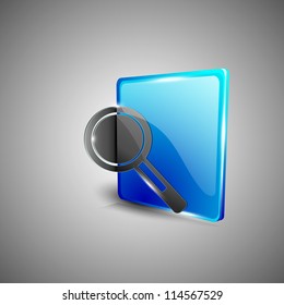 Glossy 3D web 2.0 search symbol icon set. EPS 10.