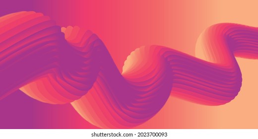 Glossy Abstract 3d Fluid Background