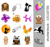Glossy animal icons - Part 1 (vector)