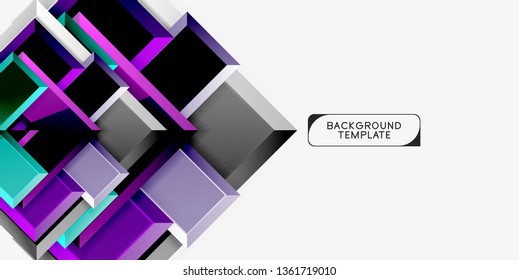 Glossy arrows background, vector illustration