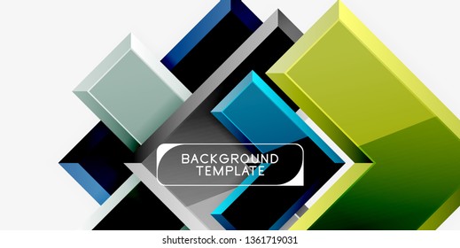 Glossy arrows background, vector illustration