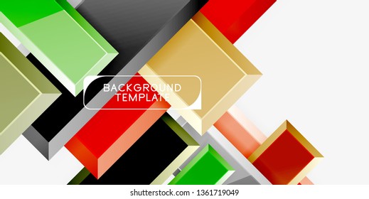 Glossy arrows background, vector illustration