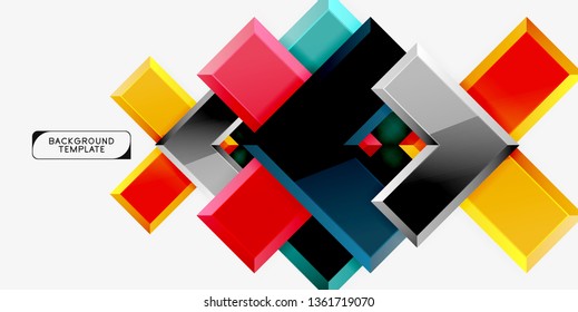Fondo de las flechas brillante, ilustración vectorial