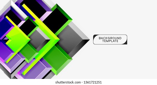 Glossy arrows background, vector illustration