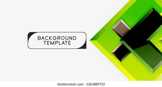 Glossy arrows background, vector illustration