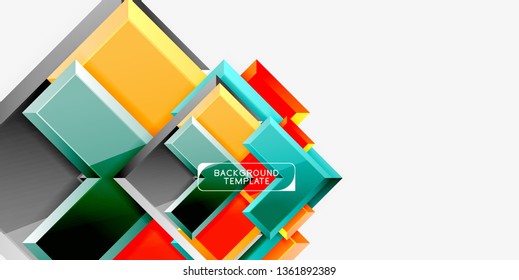 Glossy arrows background, vector illustration