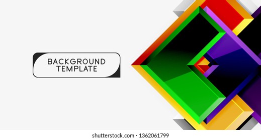 Glossy arrows background, vector illustration