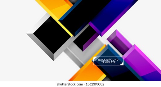 Glossy arrows background, vector illustration