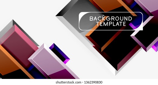 Glossy arrows background, vector illustration