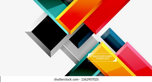 Glossy arrows background, vector illustration