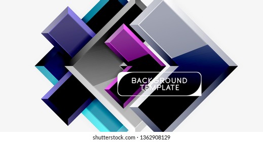 Glossy arrows background, vector illustration