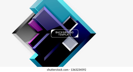 Glossy arrows background, vector illustration