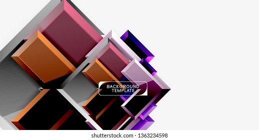 Glossy arrows background, vector illustration
