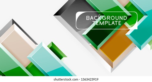 Glossy arrows background, vector illustration