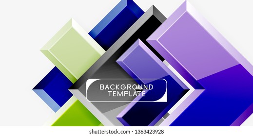 Glossy arrows background, vector illustration