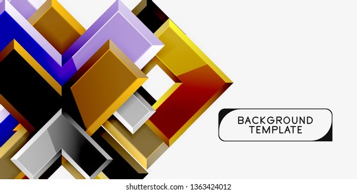 Glossy arrows background, vector illustration