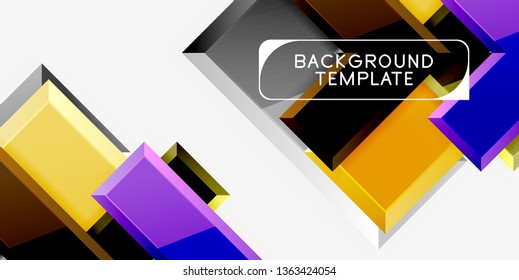 Glossy arrows background, vector illustration