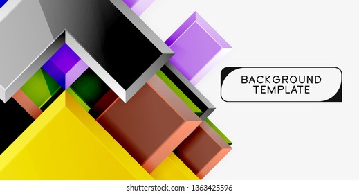 Glossy arrows background, vector illustration