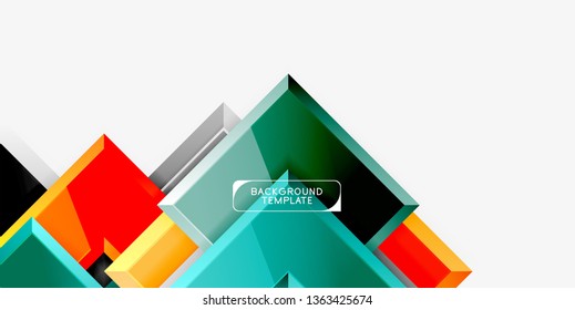 Glossy arrows background, vector illustration