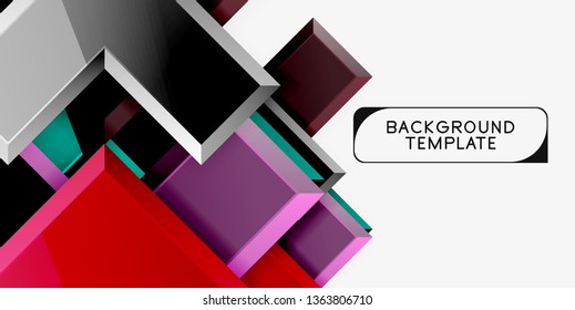 Glossy arrows background, vector illustration