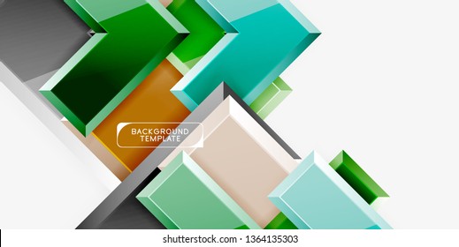 Fondo de las flechas brillante, ilustración vectorial