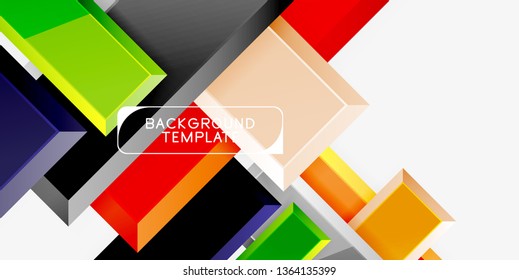 Glossy arrows background, vector illustration