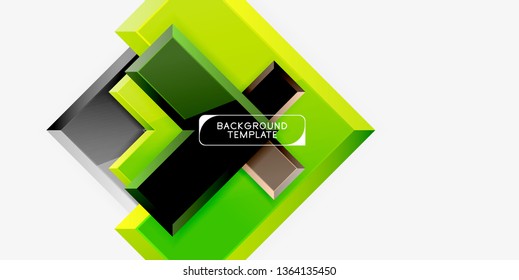 Glossy arrows background, vector illustration