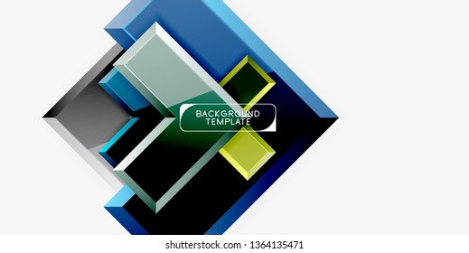 Glossy arrows background, vector illustration