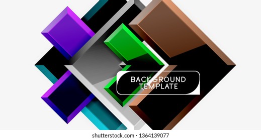 Glossy arrows background, vector illustration