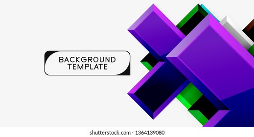 Glossy arrows background, vector illustration