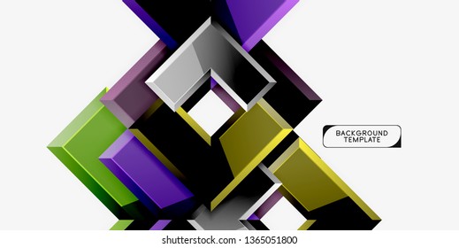 Glossy arrows background, vector illustration