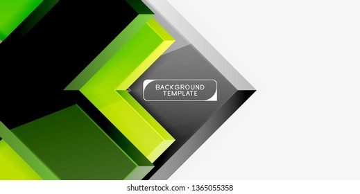 Glossy arrows background, vector illustration