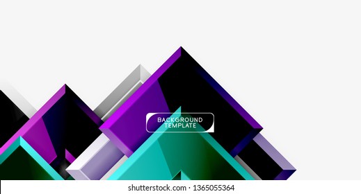 Glossy arrows background, vector illustration