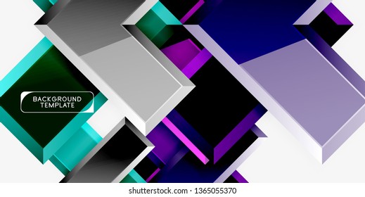 Glossy arrows background, vector illustration