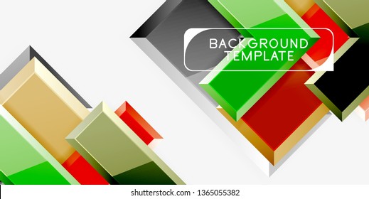 Glossy arrows background, vector illustration