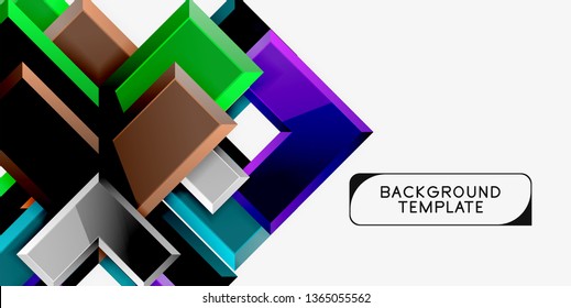 Glossy arrows background, vector illustration