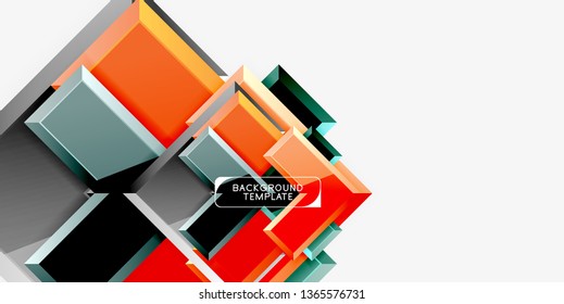 Glossy arrows background, vector illustration