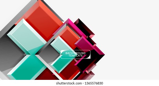 Glossy arrows background, vector illustration