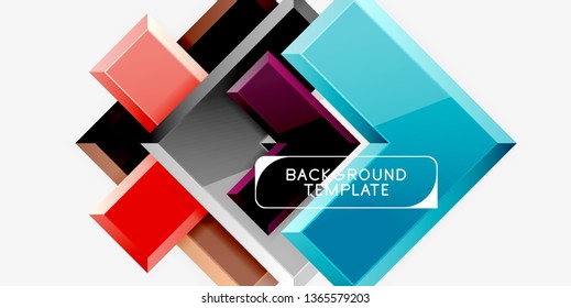 Glossy arrows background, vector illustration