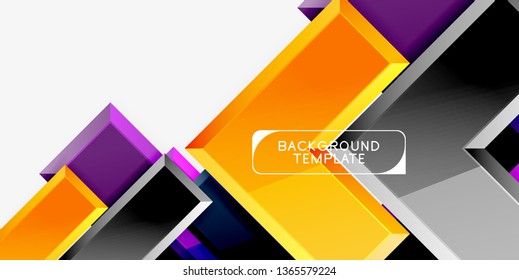 Glossy arrows background, vector illustration